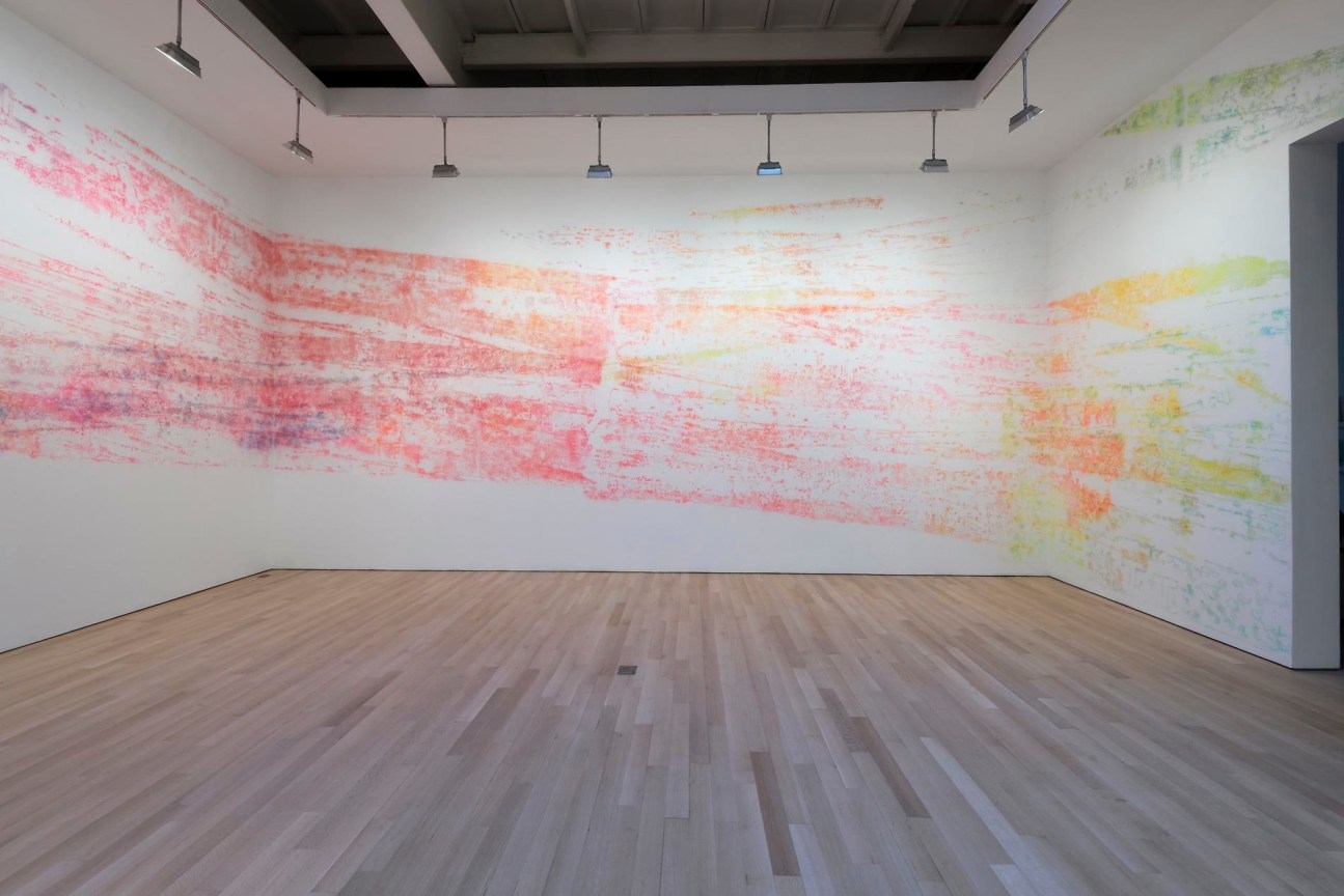 , INGRID CALAME&nbsp;Tracks,&nbsp;2013 Installation view