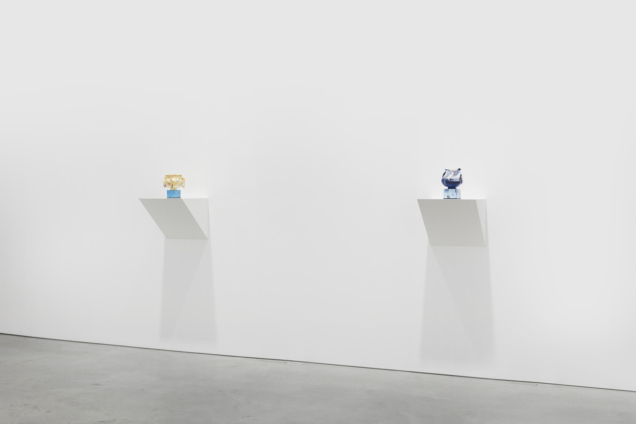 view of two artworks