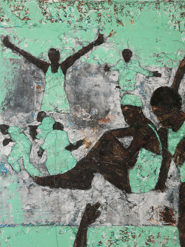 Detail of KALOKI NYAMAI's Gwate Moko, 2023