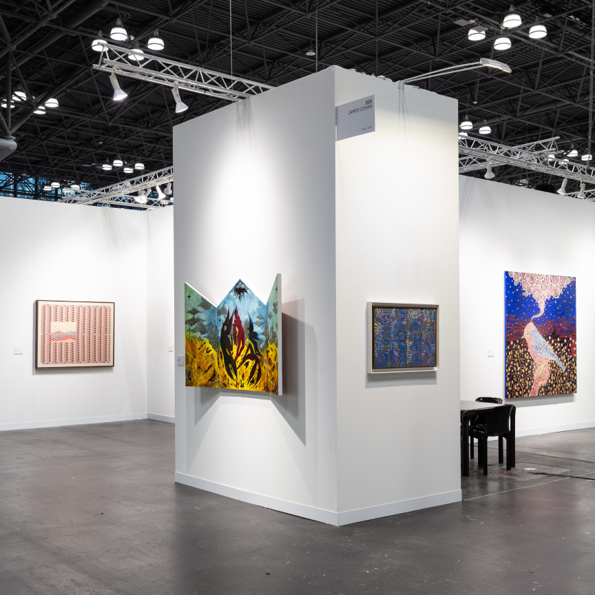 Installation view, James Cohan at The Armory Show, Booth 203, Javits Center, New York, NY, September 7-10, 2023. Photo by Silvia Ros.
