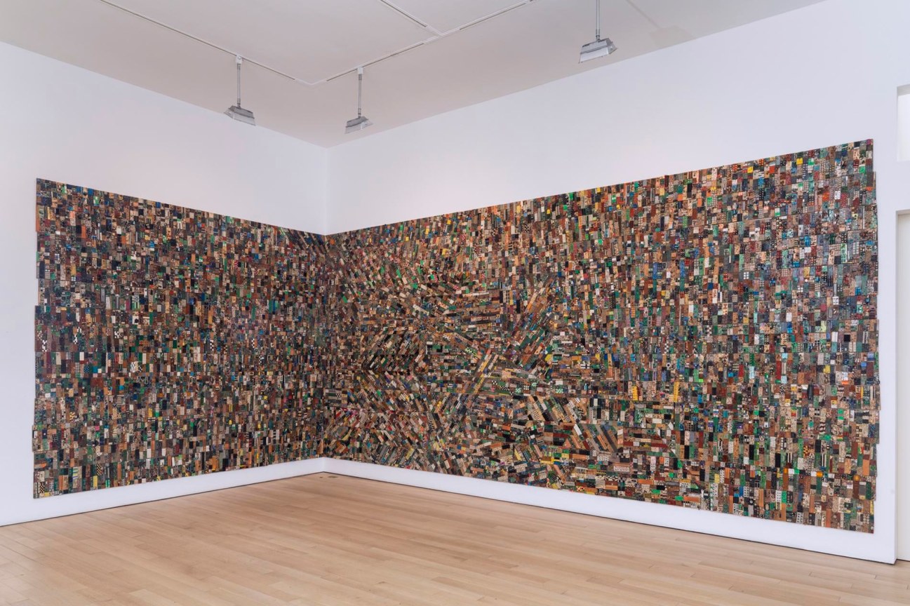 collection of electronic components spanning across two walls