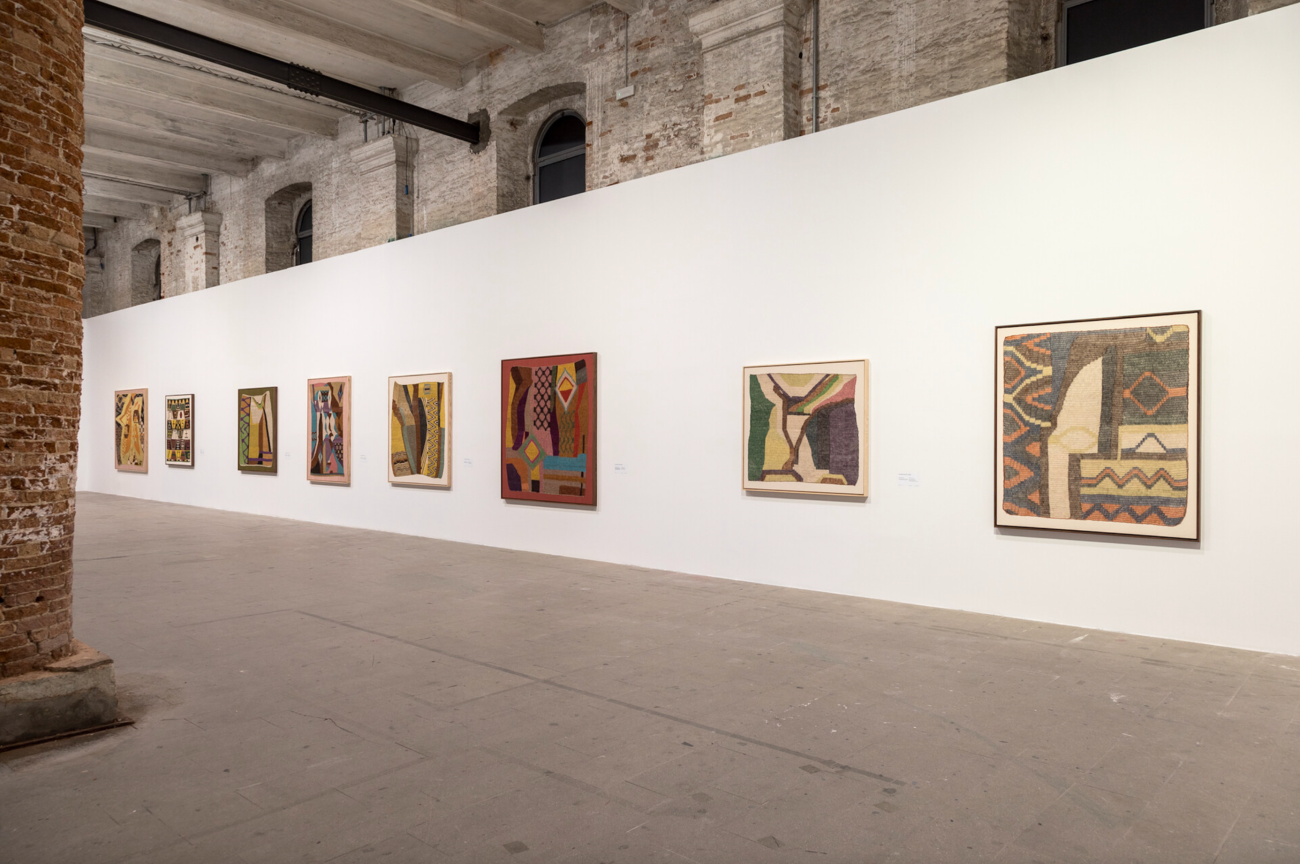 Installation view, Claudia Alarc&oacute;n &amp;amp; Sil&auml;t in the Arsenale, Venice Biennale, Italy, April 20 - November 24, 2024. Photo by Marco Zorzanello.