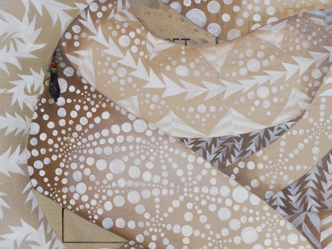 Detail of FIRELEI B&Aacute;EZ's Tignon for Ayda Weddo (or that which a center can not hold),&nbsp;2019