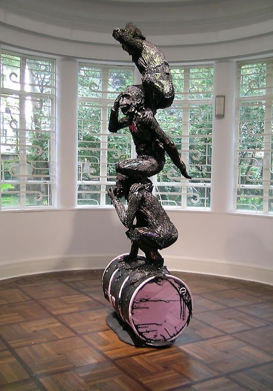 apes stacked on top of each other