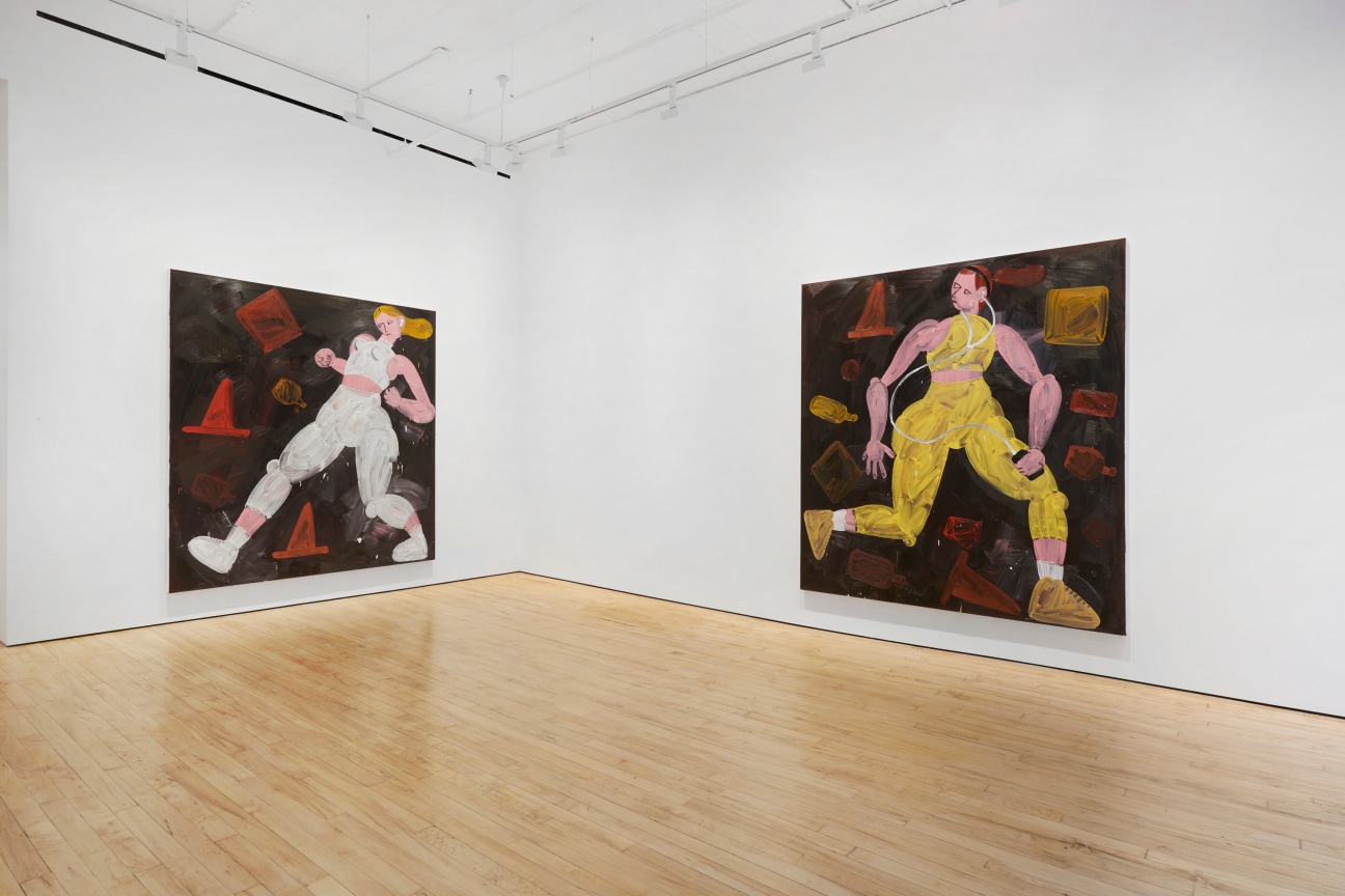 view of two paintings