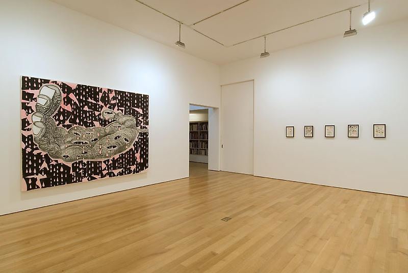 installation view of several of Trenton's works