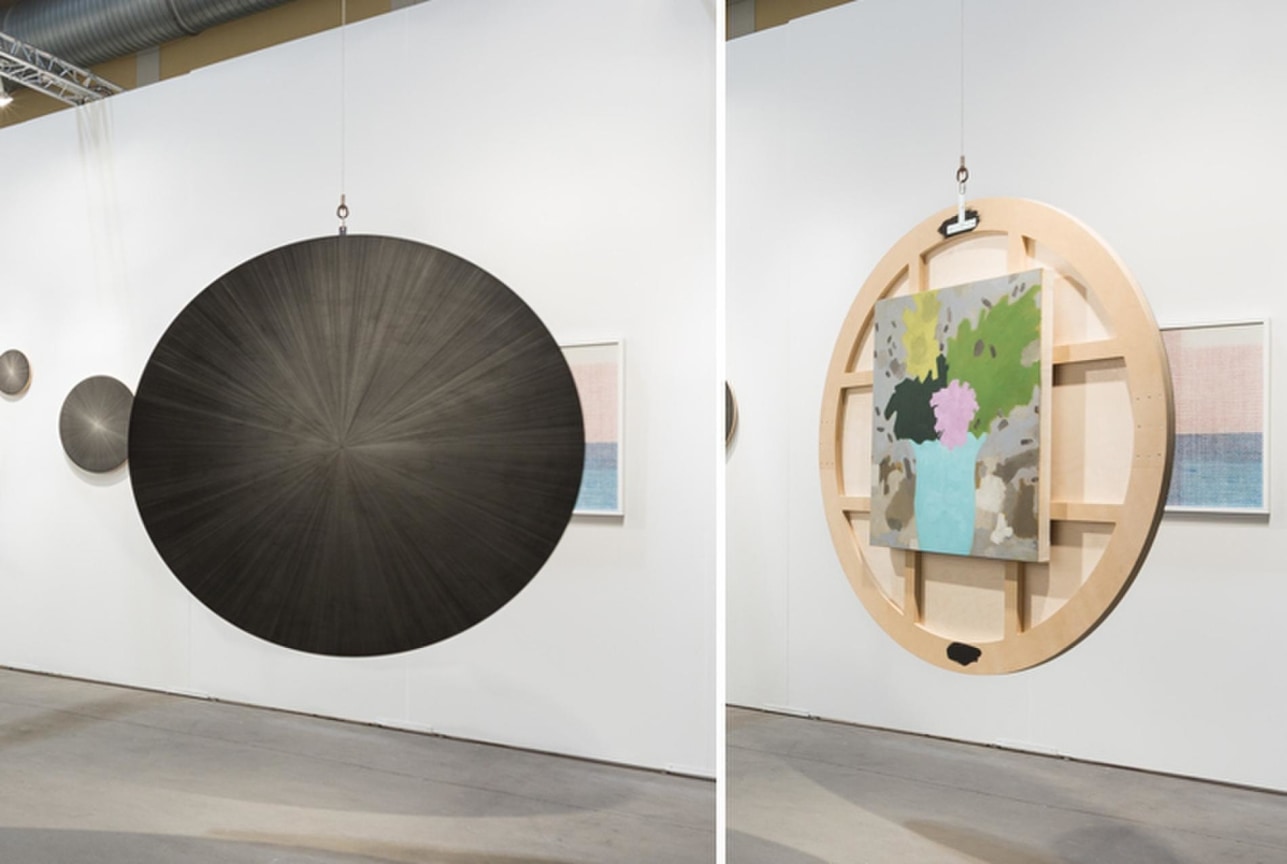 Silverpoint on panel, oil and canvas