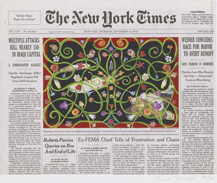 Image of FRED TOMASELLI's 弗雷德&bull;托马塞利 Sep. 15, 2005 (Half Page) 2005年9月15日（半张）, 2010