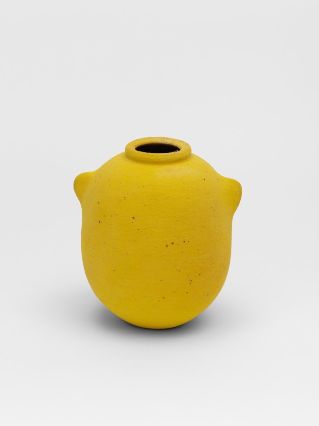 WAYNE NGAN, Yellow Vase with Lugs, 2016