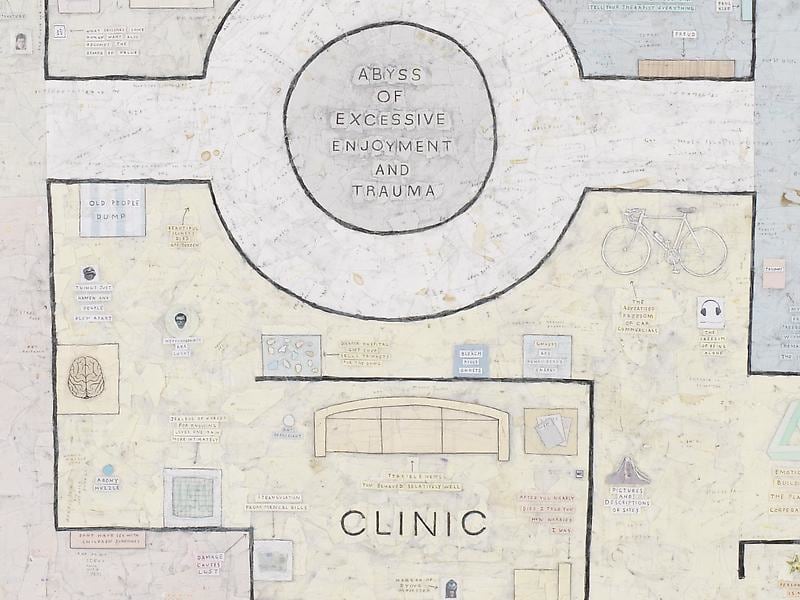 Detail of SIMON EVANS's Shitty Heaven, 2010