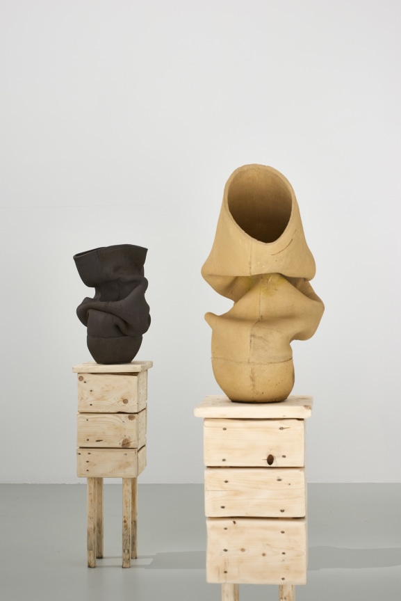 Installation view, Ranti Bam, Hard/Soft: Textiles and Ceramics in Contemporary Art, Museum of Applied Arts, Vienna, December 13, 2023 &ndash; May 20, 2024.