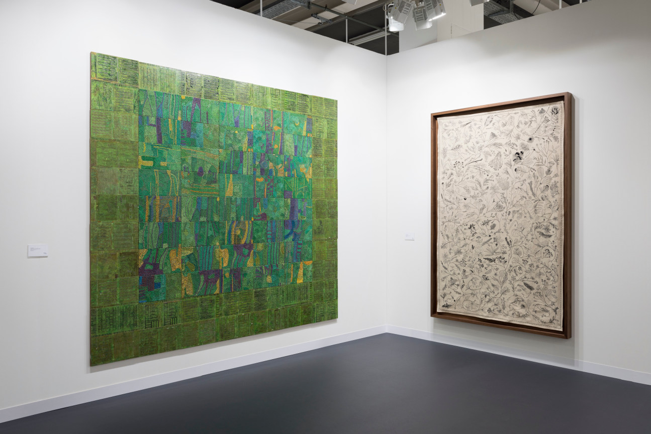 Installation view, A11 Booth, Art Basel 2023, James Cohan Gallery, Basel, Switzerland.