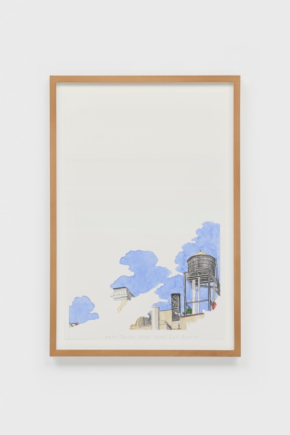 SPENCER FINCH, Water Tower above West End Avenue, 2025