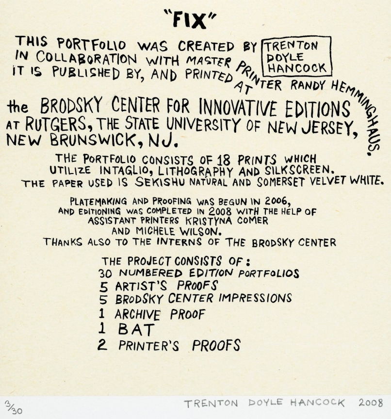 , Colophon from Fix portfolio