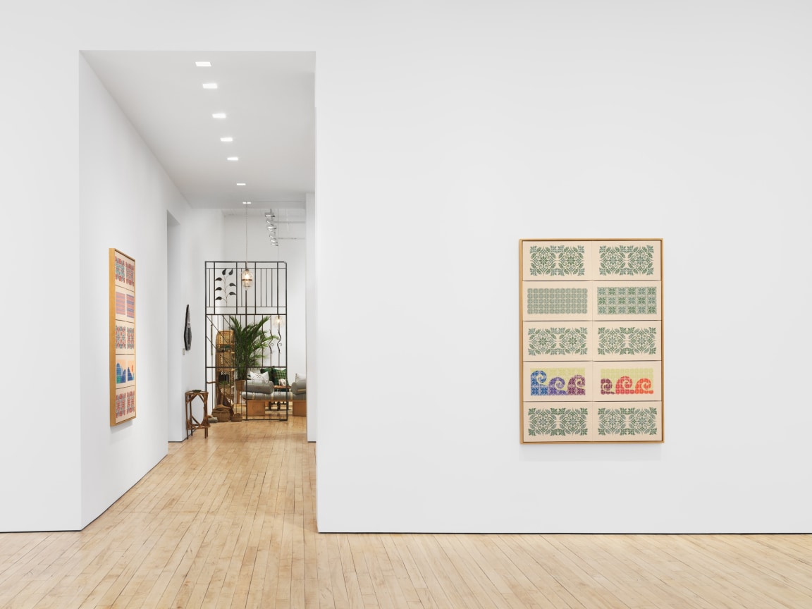 Installation View, Jordan Nassar, A Mountain Looms, James Cohan, 52 Walker Street, April 7 - May 10, 2023