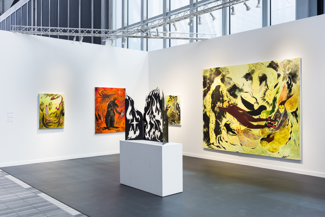 Installation View, James Cohan at Frieze New York, Booth B5, The Shed, New York, NY May 17&ndash;21