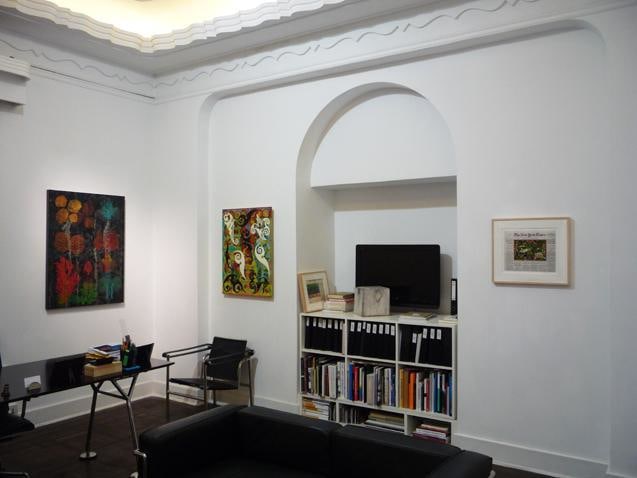 Installation view at the gallery's office space
