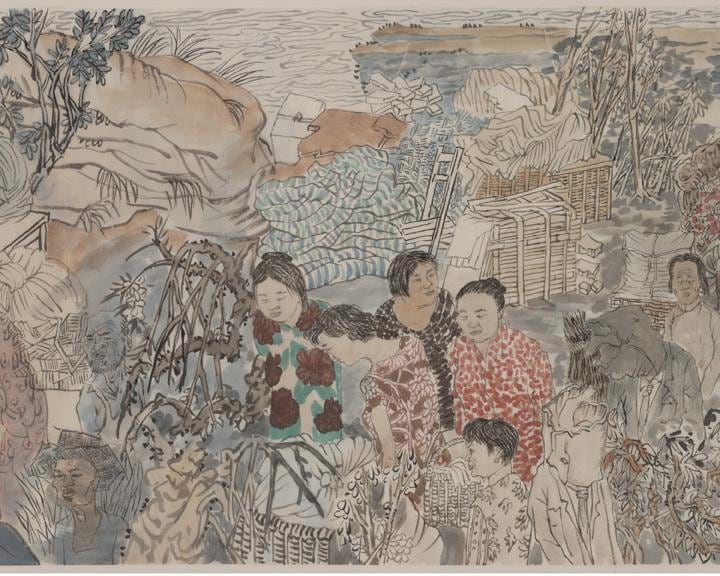 Detail of YUN-FEI JI's 季云飞 The Three Gorges Dam Migration 三峡库区移民图, 2009