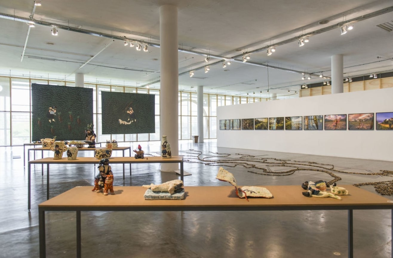 Installation view, Kelly Sinnapah Mary,&nbsp;Though it's dark, still I sing, S&atilde;o Paulo Biennial, S&atilde;o Paulo, Brazil, September 4, 2021 - December 5, 2021. Photo courtesy of S&atilde;o Paulo Biennial.