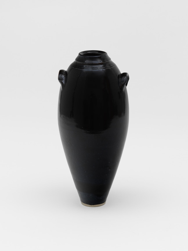 WAYNE NGAN, Yukon Black Vase with Lugs, c. 1990s