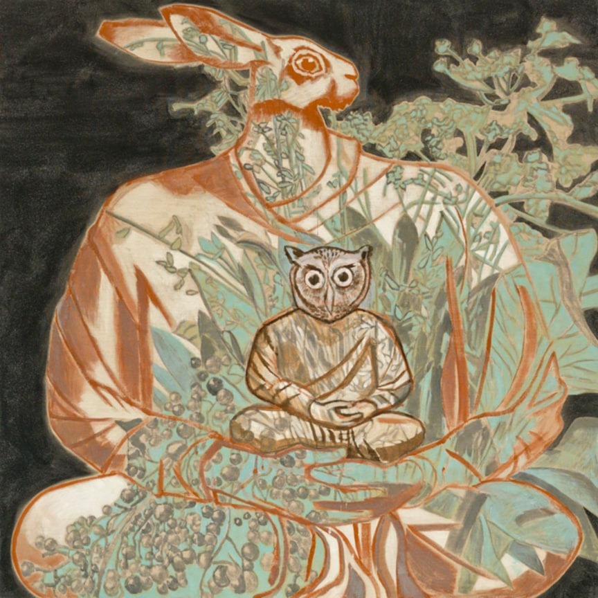 , FRANCESCO CLEMENTE,&nbsp;Dilemma I, 1986, Oil on canvas, 72 x 72 in. (182.9 x 182.9 cm)&nbsp;