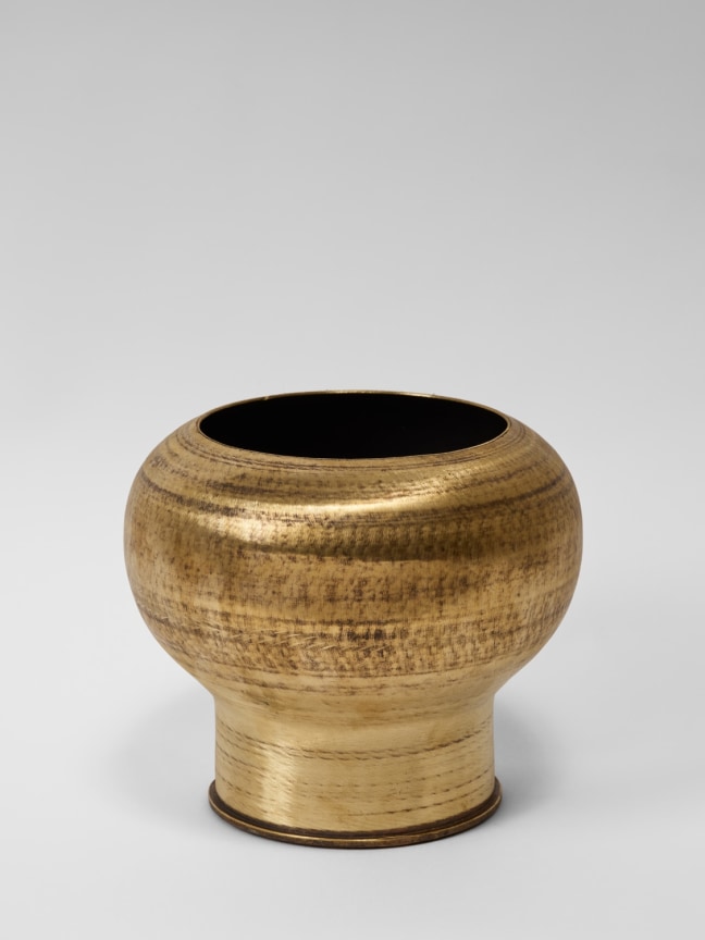 Image of a singing bowl titled Infinitely Wandering in Circles, 2022, by TUAN ANDREW NGUYEN