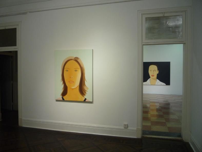 installation view of two artworks
