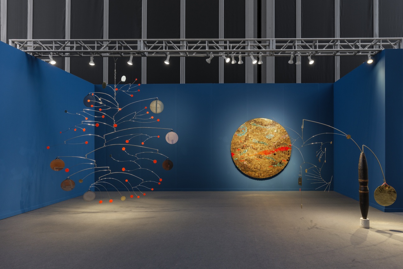 Installation view, James Cohan at Frieze New York, Booth B4, New York, NY, May 7 - 11, 2025.