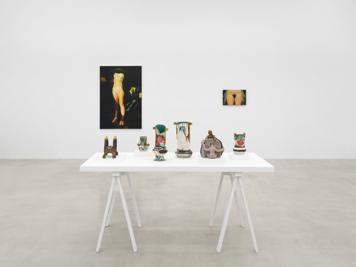 Installation view, Behind the Bedroom Door, James Cohan, 48 Walker and 291 Grand St, New York, NY, January 10 - February 8, 2025.