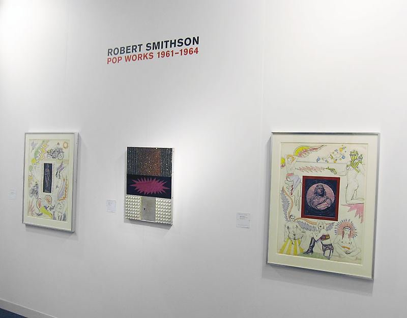 installation view of three artworks