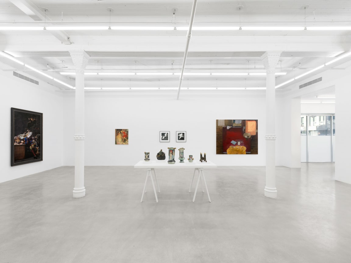 Installation view, Behind the Bedroom Door, James Cohan, 48 Walker and 291 Grand St, New York, NY, January 10 - February 8, 2025.