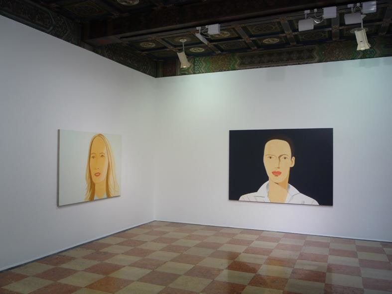installation view of two artworks