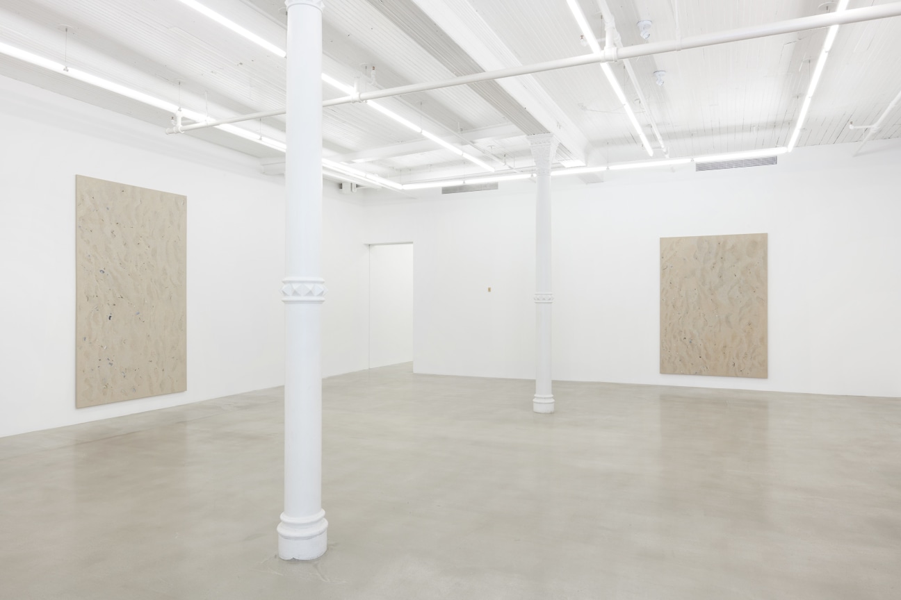 installation view of two artworks