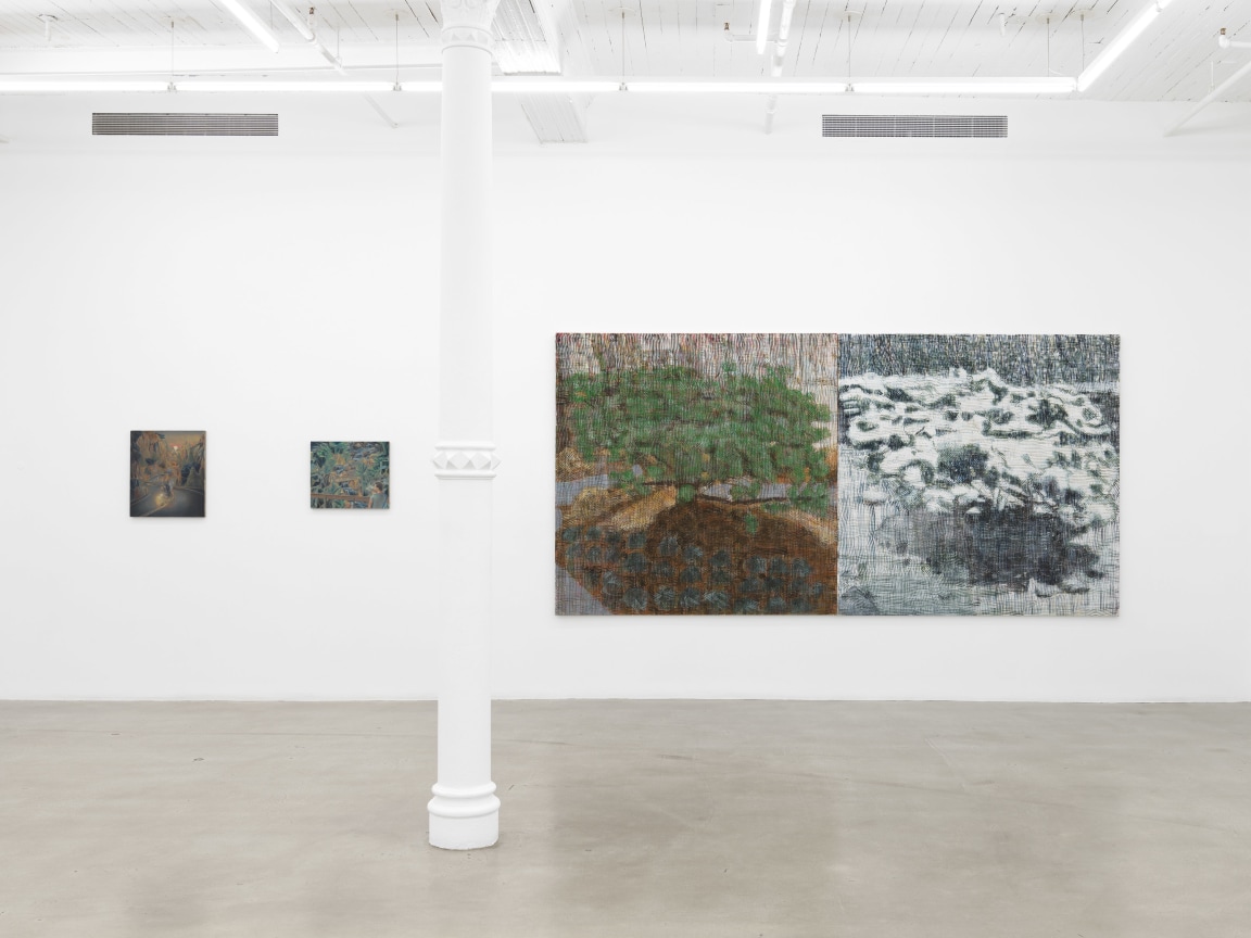 Installation view, Arcadia and Elsewhere, James Cohan, 291 Grand Street, NY, January 12 - February 10, 2024