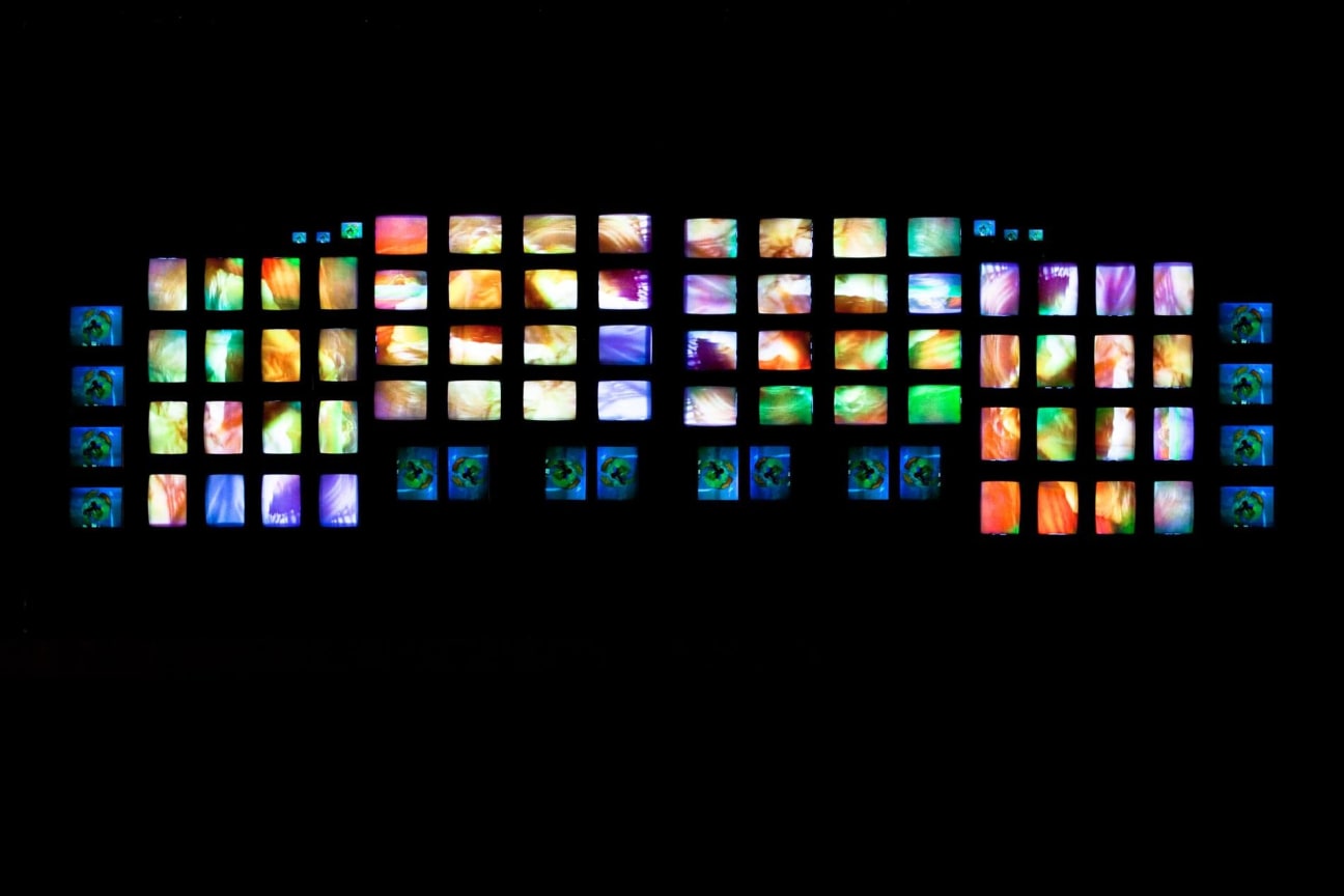 Image of NAM JUNE PAIK's M200/Video Wall,&nbsp;1991
