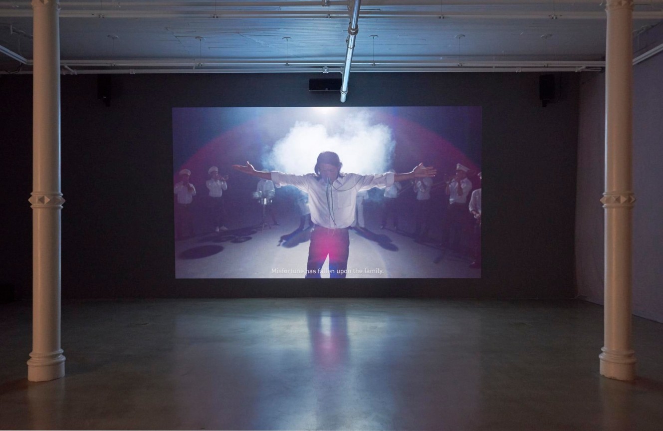 installation view of video