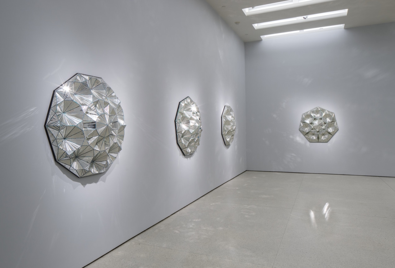 Installation view, Monir Shahroudy Farmanfarmaian, Infinite Possibility. Mirror Works and Drawings 1974&ndash;2014, Solomon R. Guggenheim Museum, March 13 - June 3, 2015, Photograph by David Heald. &copy;&nbsp;Solomon R. Guggenheim Foundation, New York.