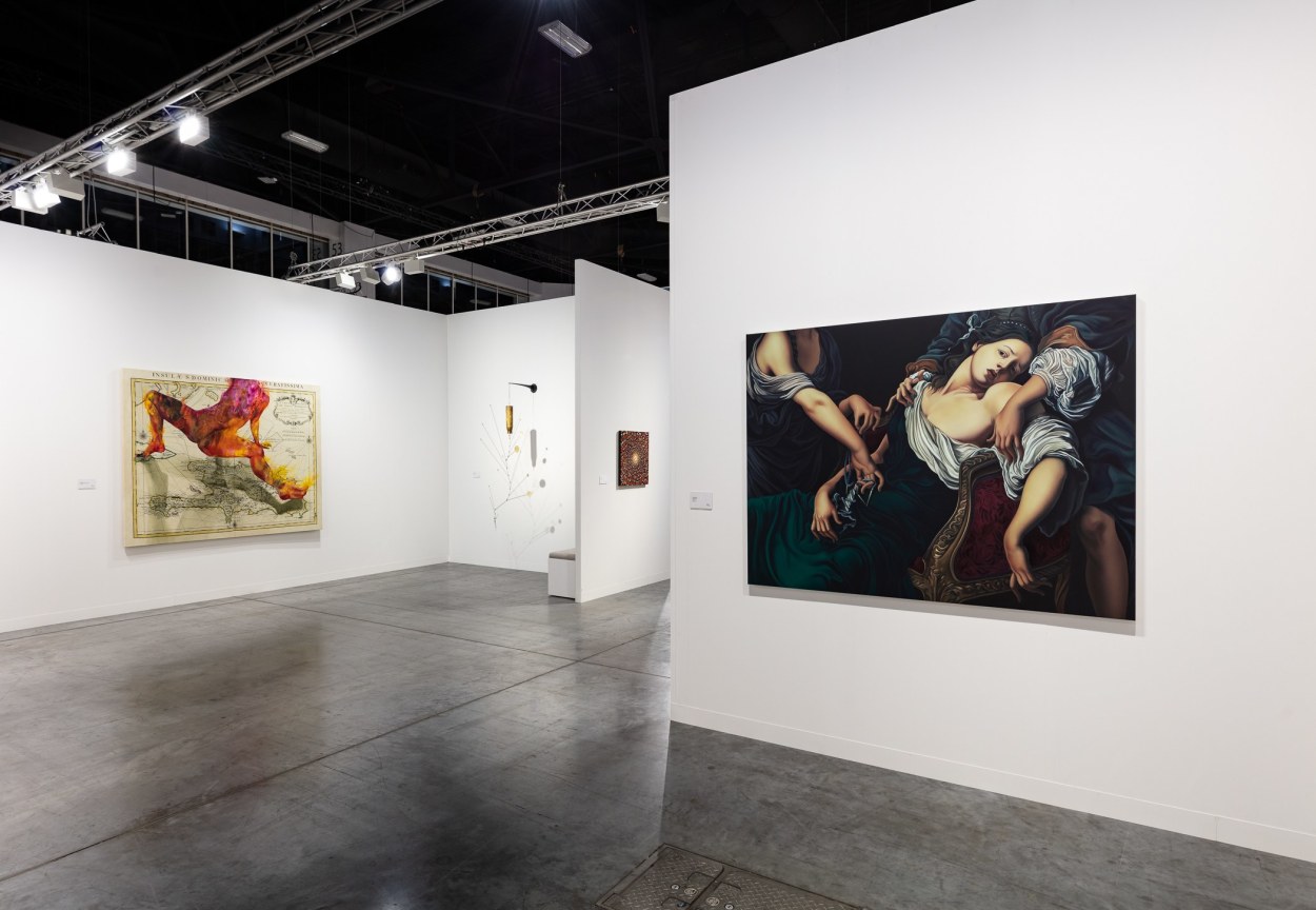 Installation view, James Cohan at Art Basel Miami Beach, Booth G20, Miami, FL, November 29 - December 3, 2022