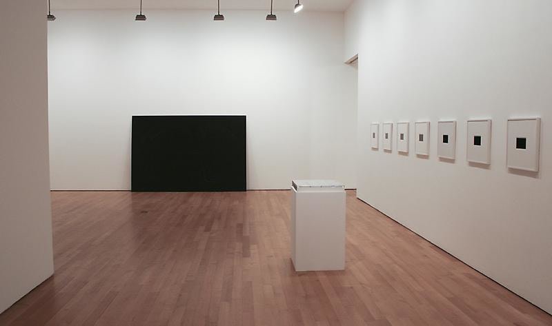 installation view of artworks
