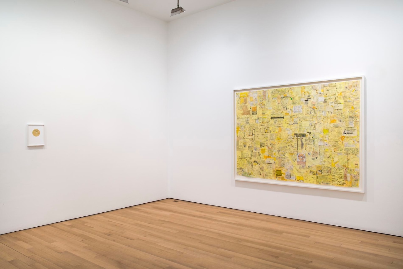 installation view of two artworks