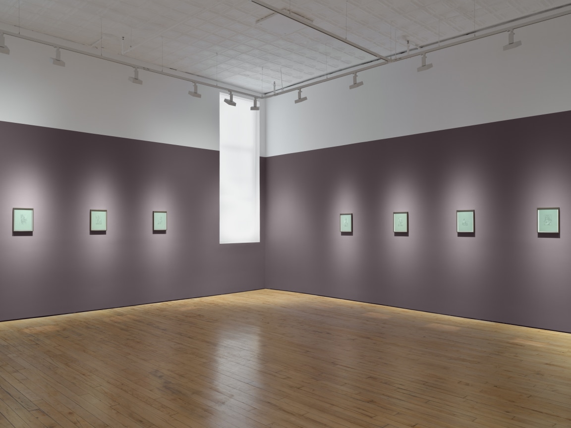 Installation view, Jesse Mockrin,&nbsp;First Romance,&nbsp;James Cohan, 52 Walker St, New York, NY, October 10 - November 1, 2025