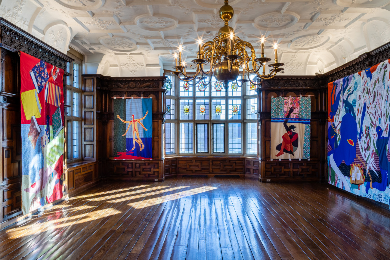 Installation View of Christopher Myers's Rotherwas Project 5: The Red Plague Rid You for Learning Me Your Language