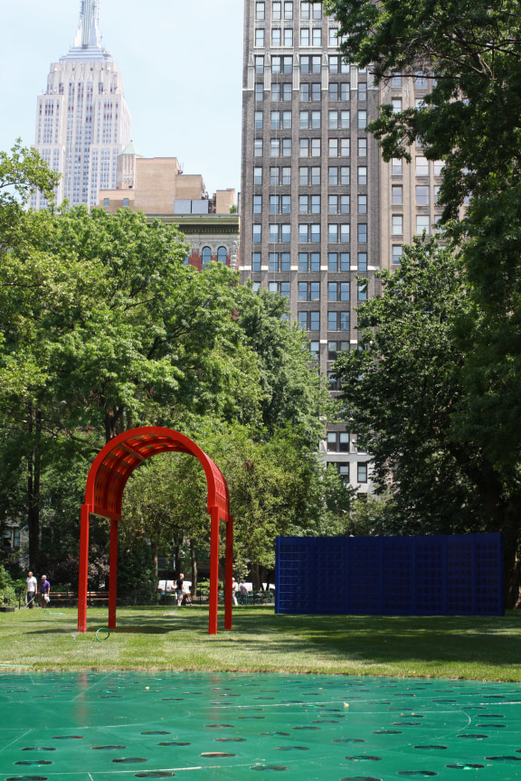 Installation view, Josiah McElheny, Prismatic Park, Madison Square Park Conservancy, Madison Square Park, New York,&nbsp; NY, June 13 &ndash; October 8, 2017