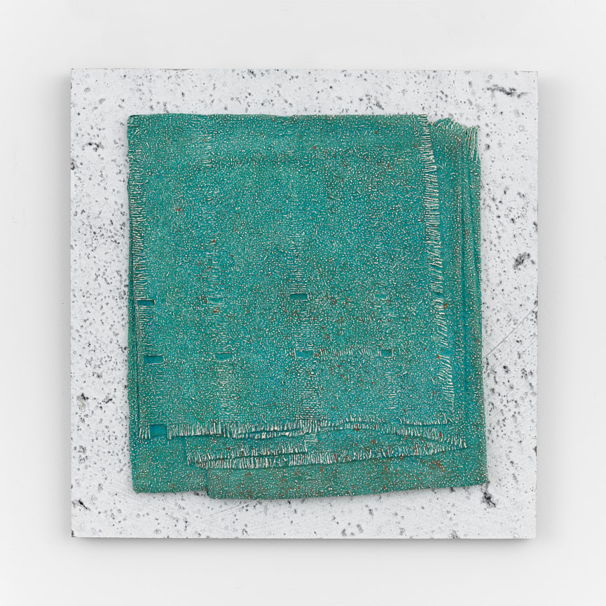 Image of MICHELLE GRABNER's Untitled, 2023, made of Lava stone, bronze, and oil.