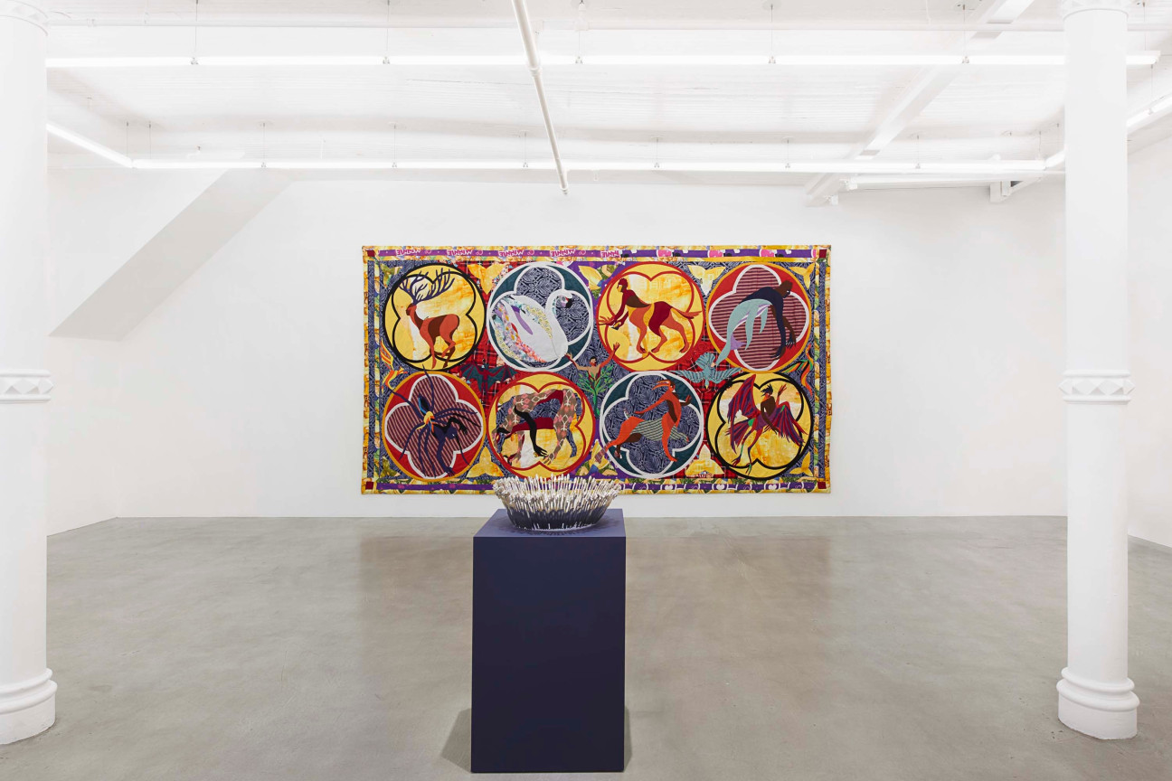 Installation view, Christopher Myers: Sing to Me of Many Turns, James Cohan, 291 Grand Street, NY, September 21 - November 4, 2023