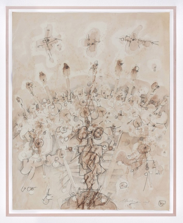 image of lee mullican's At the Amphitheater, 1965