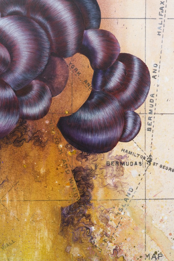 Detail of FIRELEI B&Aacute;EZ's Chrono-DREAMer, 2019