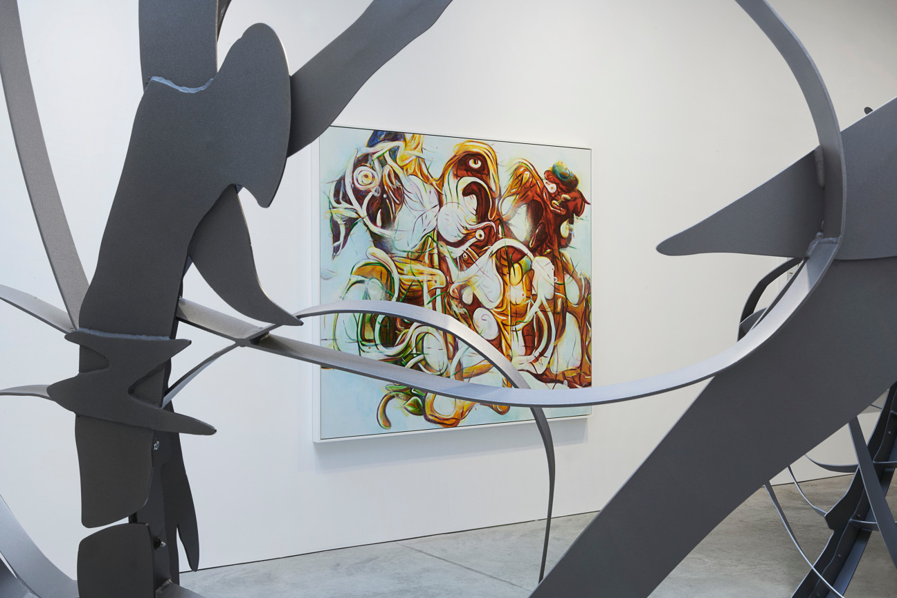 Installation view, Matthew Ritchie,&nbsp;A Garden in the Machine, James Cohan, 48 Walker Street,&nbsp;September 10 - October 15, 2022