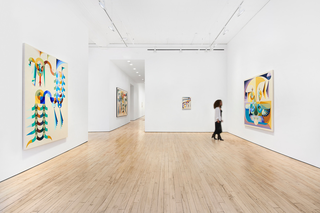 Installation view, Eamon Ore-Giron: Talking Shit, James Cohan, 52 Walker Street, NY, September 8 - October 21, 2023.