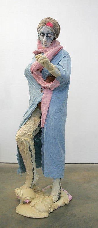 statue of person in a robe